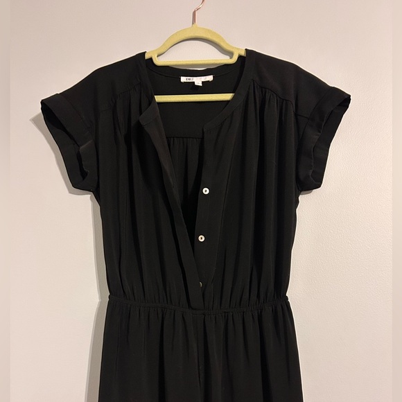 DR2 Black Wide Leg Jumpsuit | Elastic Waist | Size Small | Minimal Chic - Picture 2 of 6